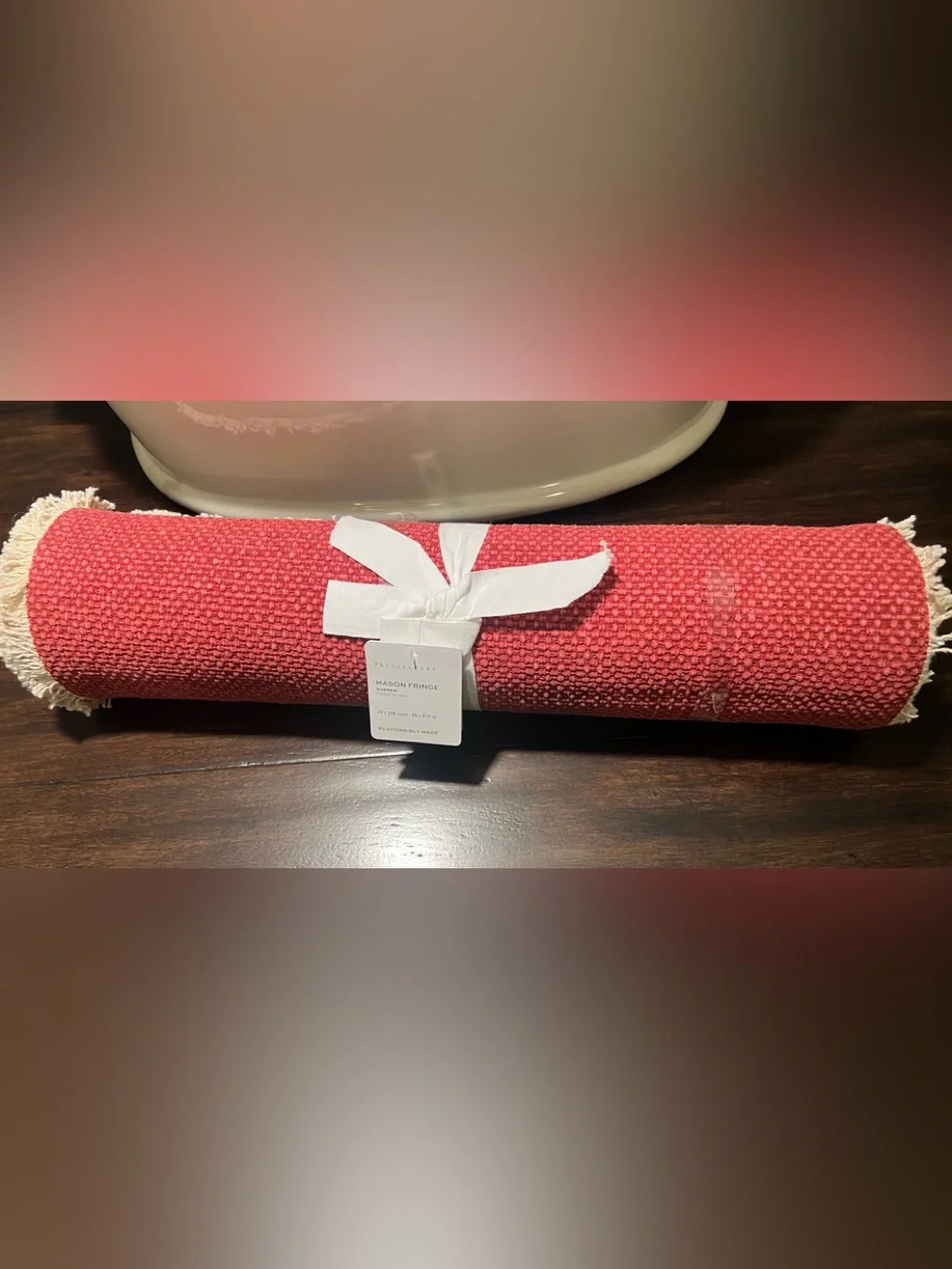 Pottery Barn table runner